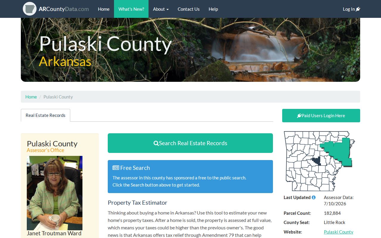 Sherwood people directories ARCountyData Pulaski property owner directory