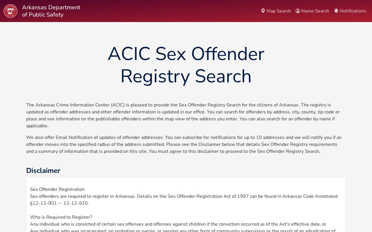 Sherwood people directories ACIC public registry directory search