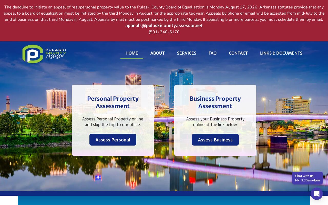 Sherwood public records Pulaski County Assessor property portal